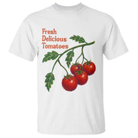Subtle FDT T Shirt Fresh Delicious Tomatoes Retro Tomato Vine Graphic Political Humor