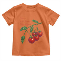 Subtle FDT Toddler T Shirt Fresh Delicious Tomatoes Retro Tomato Vine Graphic Political Humor