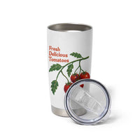 Subtle FDT Tumbler Cup Fresh Delicious Tomatoes Retro Tomato Vine Graphic Political Humor