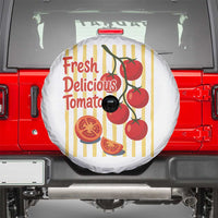 Subtle FDT Spare Tire Cover Fresh Delicious Tomatoes Striped Retro Vintage 80s Subtle FDT