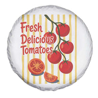 Subtle FDT Spare Tire Cover Fresh Delicious Tomatoes Striped Retro Vintage 80s Subtle FDT