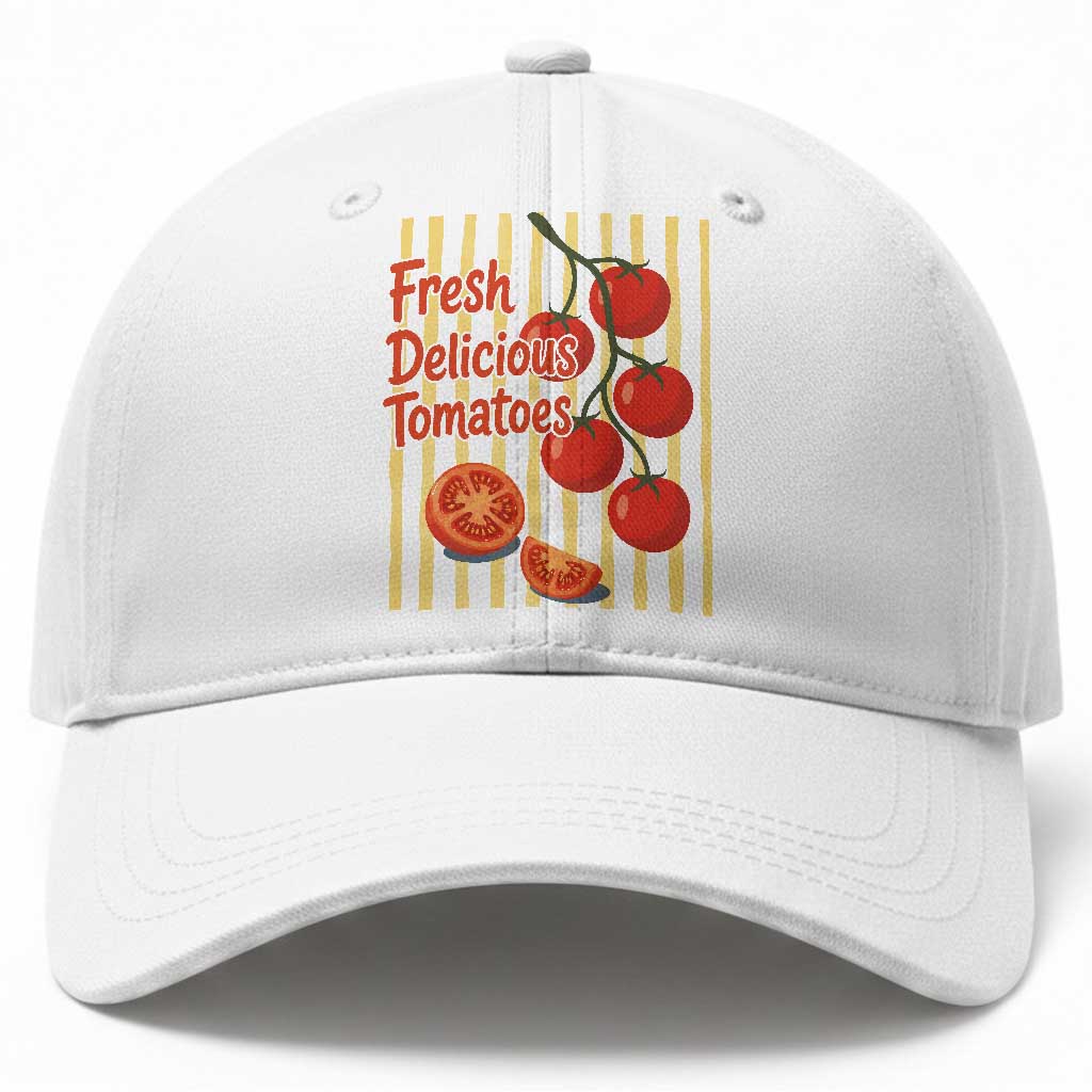 Subtle FDT Baseball Cap Fresh Delicious Tomatoes Striped Retro Vintage 80s Subtle FDT