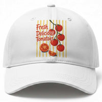 Subtle FDT Baseball Cap Fresh Delicious Tomatoes Striped Retro Vintage 80s Subtle FDT
