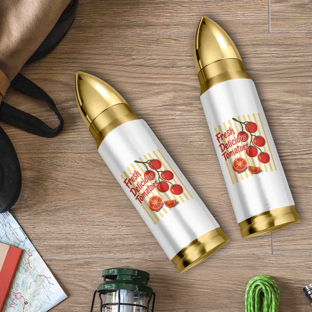 Subtle FDT Bullet Tumbler Fresh Delicious Tomatoes Striped Retro Vintage 80s Subtle FDT
