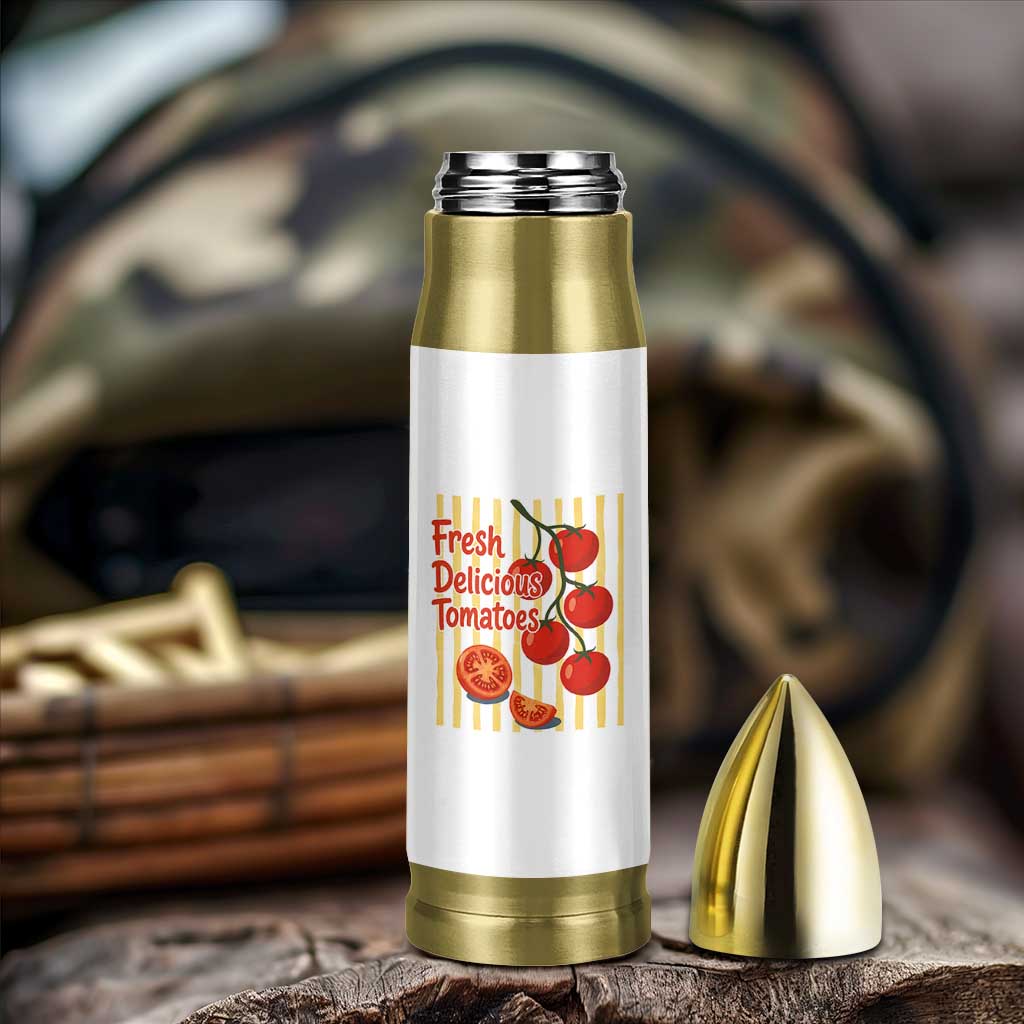 Subtle FDT Bullet Tumbler Fresh Delicious Tomatoes Striped Retro Vintage 80s Subtle FDT