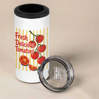 Subtle FDT 4 in 1 Can Cooler Tumbler Fresh Delicious Tomatoes Striped Retro Vintage 80s Subtle FDT