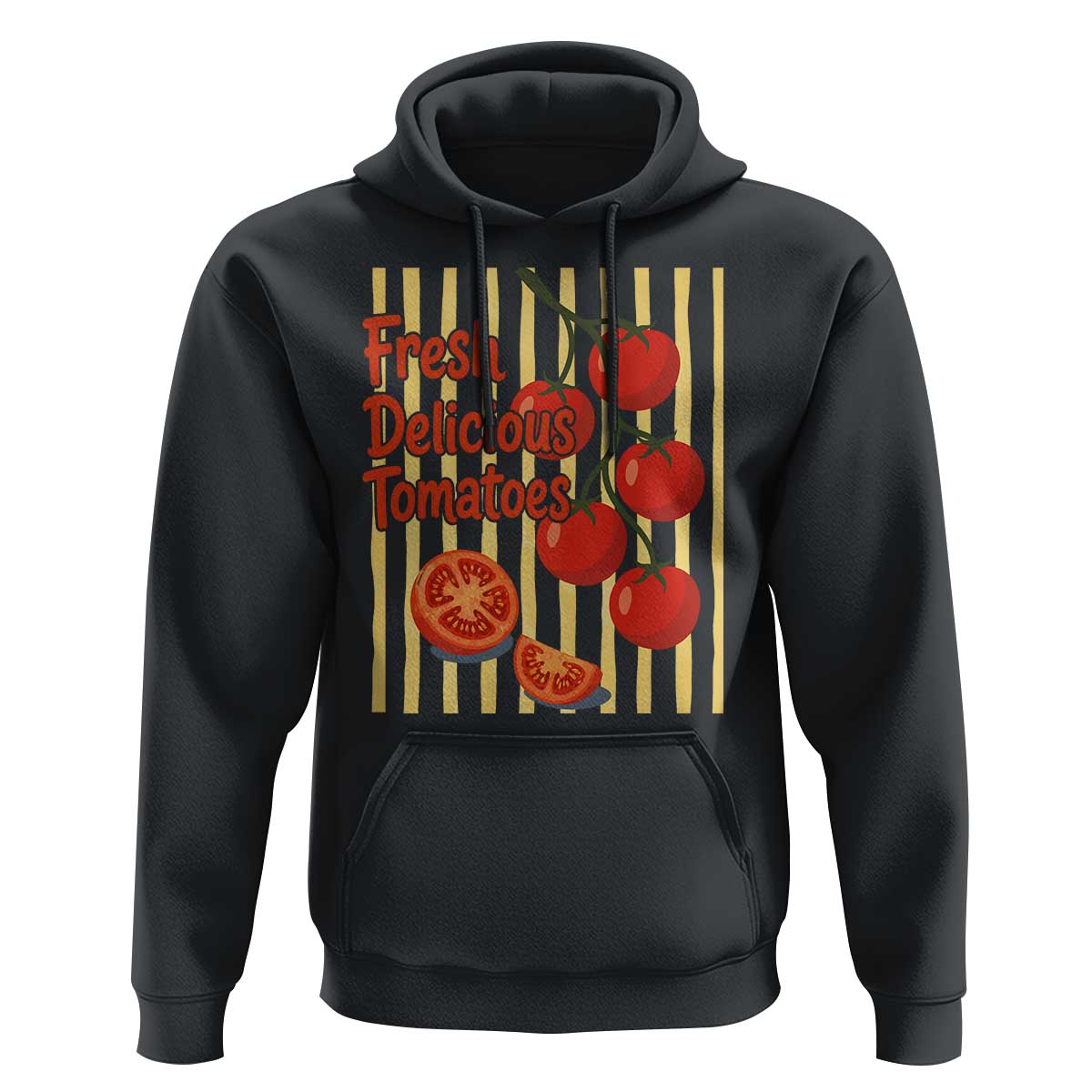 Subtle FDT Hoodie Fresh Delicious Tomatoes Striped Retro Vintage 80s Subtle FDT