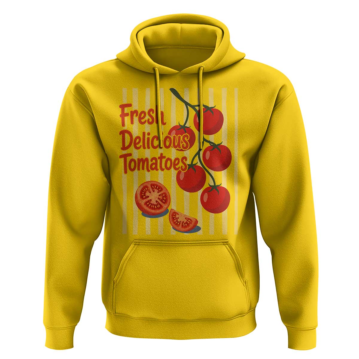 Subtle FDT Hoodie Fresh Delicious Tomatoes Striped Retro Vintage 80s Subtle FDT