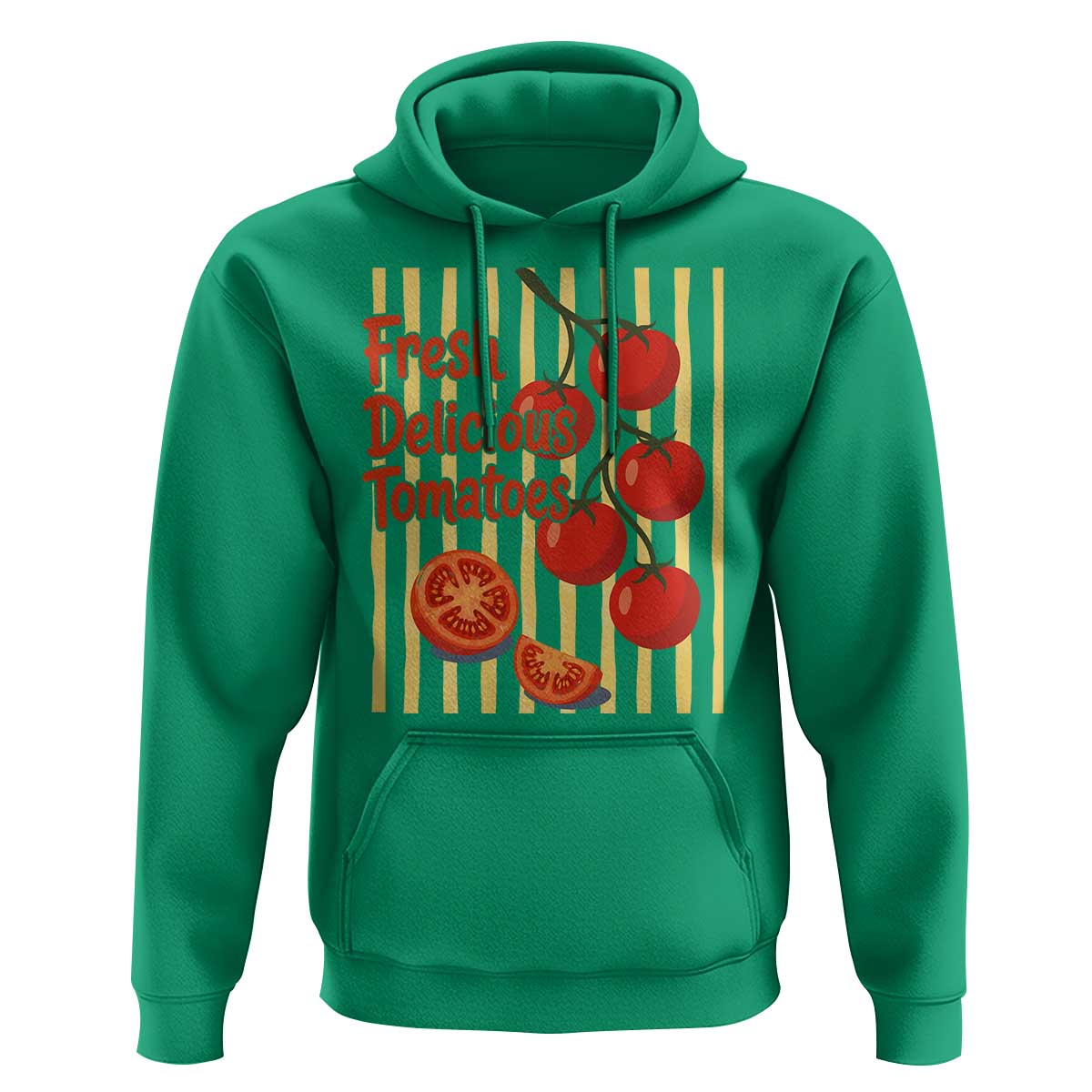Subtle FDT Hoodie Fresh Delicious Tomatoes Striped Retro Vintage 80s Subtle FDT