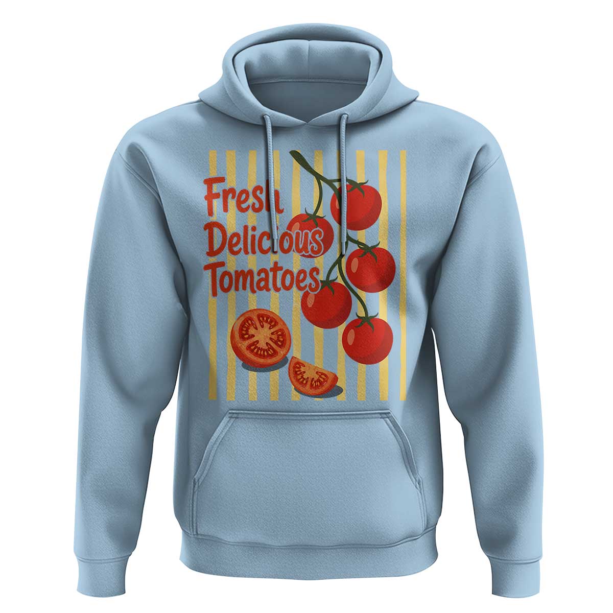 Subtle FDT Hoodie Fresh Delicious Tomatoes Striped Retro Vintage 80s Subtle FDT