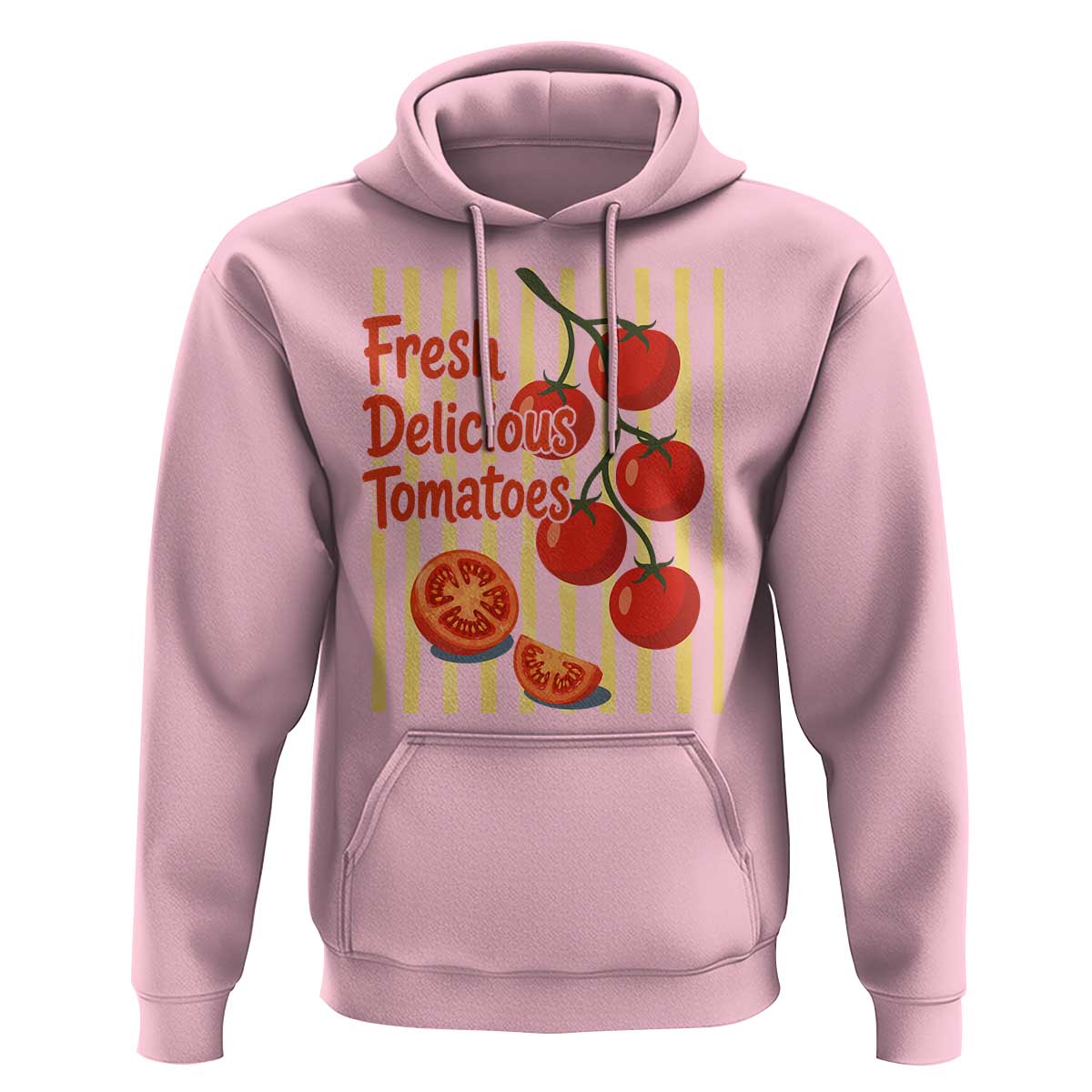 Subtle FDT Hoodie Fresh Delicious Tomatoes Striped Retro Vintage 80s Subtle FDT