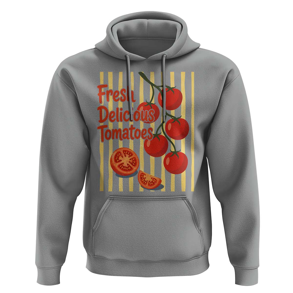 Subtle FDT Hoodie Fresh Delicious Tomatoes Striped Retro Vintage 80s Subtle FDT
