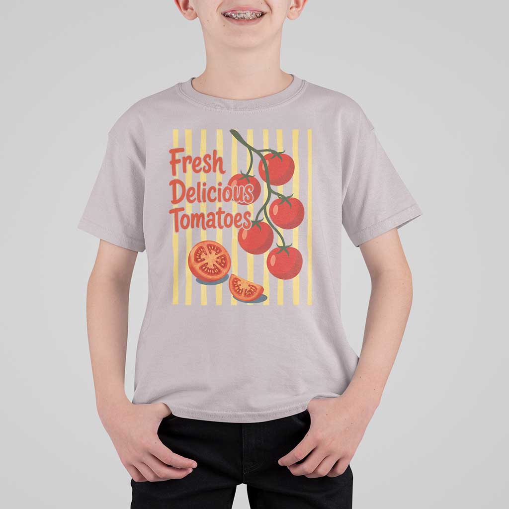 Subtle FDT T Shirt For Kid Fresh Delicious Tomatoes Striped Retro Vintage 80s Subtle FDT