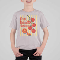 Subtle FDT T Shirt For Kid Fresh Delicious Tomatoes Striped Retro Vintage 80s Subtle FDT