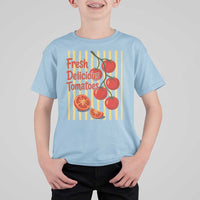 Subtle FDT T Shirt For Kid Fresh Delicious Tomatoes Striped Retro Vintage 80s Subtle FDT
