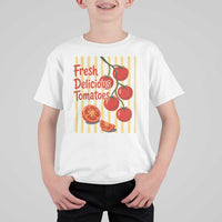 Subtle FDT T Shirt For Kid Fresh Delicious Tomatoes Striped Retro Vintage 80s Subtle FDT