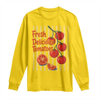 Subtle FDT Long Sleeve Shirt Fresh Delicious Tomatoes Striped Retro Vintage 80s Subtle FDT