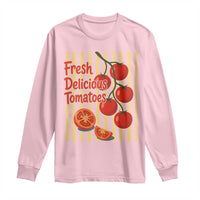 Subtle FDT Long Sleeve Shirt Fresh Delicious Tomatoes Striped Retro Vintage 80s Subtle FDT