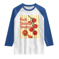 Subtle FDT Raglan Shirt Fresh Delicious Tomatoes Striped Retro Vintage 80s Subtle FDT