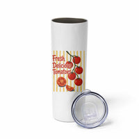 Subtle FDT Skinny Tumbler Fresh Delicious Tomatoes Striped Retro Vintage 80s Subtle FDT