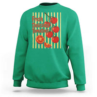 Subtle FDT Sweatshirt Fresh Delicious Tomatoes Striped Retro Vintage 80s Subtle FDT