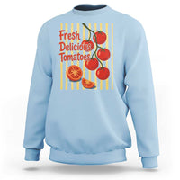 Subtle FDT Sweatshirt Fresh Delicious Tomatoes Striped Retro Vintage 80s Subtle FDT