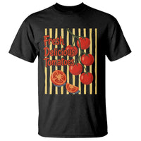 Subtle FDT T Shirt Fresh Delicious Tomatoes Striped Retro Vintage 80s Subtle FDT
