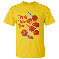Subtle FDT T Shirt Fresh Delicious Tomatoes Striped Retro Vintage 80s Subtle FDT