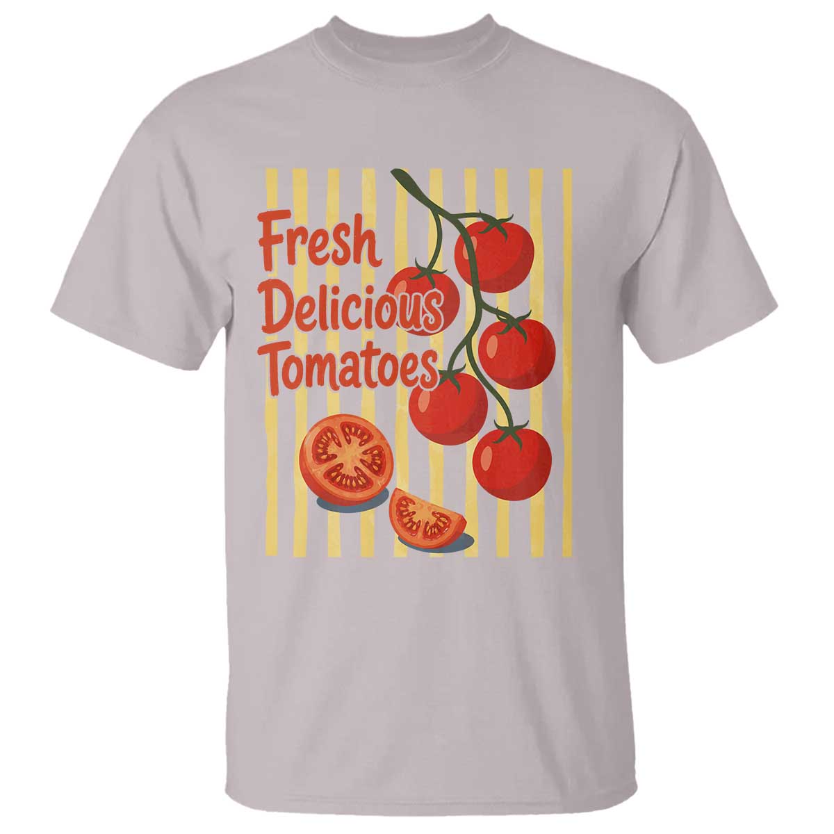 Subtle FDT T Shirt Fresh Delicious Tomatoes Striped Retro Vintage 80s Subtle FDT
