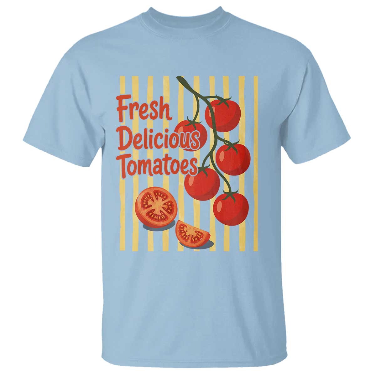 Subtle FDT T Shirt Fresh Delicious Tomatoes Striped Retro Vintage 80s Subtle FDT