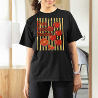 Subtle FDT T Shirt For Women Fresh Delicious Tomatoes Striped Retro Vintage 80s Subtle FDT