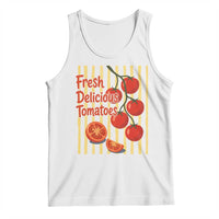 Subtle FDT Tank Top Fresh Delicious Tomatoes Striped Retro Vintage 80s Subtle FDT