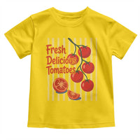 Subtle FDT Toddler T Shirt Fresh Delicious Tomatoes Striped Retro Vintage 80s Subtle FDT