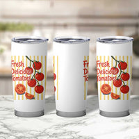 Subtle FDT Tumbler Cup Fresh Delicious Tomatoes Striped Retro Vintage 80s Subtle FDT