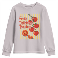Subtle FDT Youth Sweatshirt Fresh Delicious Tomatoes Striped Retro Vintage 80s Subtle FDT