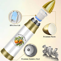 Subtle FDT Bullet Tumbler Dont Speak Orange Graphic Retro Vintage