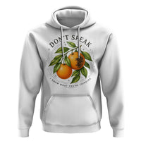 Subtle FDT Hoodie Dont Speak Orange Graphic Retro Vintage