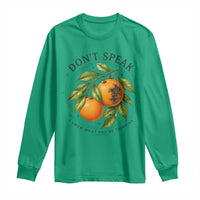 Subtle FDT Long Sleeve Shirt Dont Speak Orange Graphic Retro Vintage