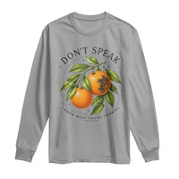 Subtle FDT Long Sleeve Shirt Dont Speak Orange Graphic Retro Vintage