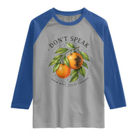Subtle FDT Raglan Shirt Dont Speak Orange Graphic Retro Vintage