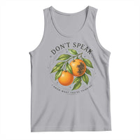Subtle FDT Tank Top Dont Speak Orange Graphic Retro Vintage