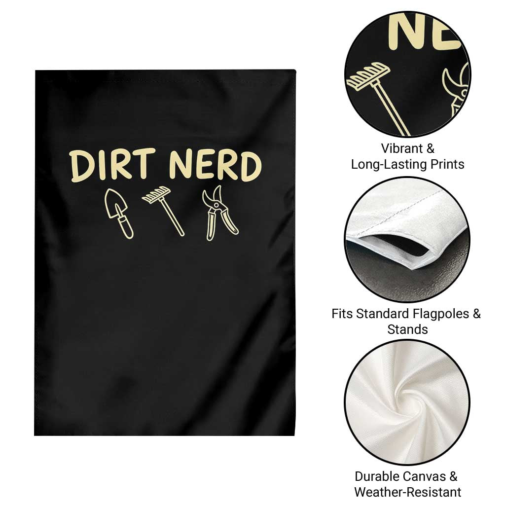 Dirt Nerd Garden Flag Funny Gardening Lover Gardener