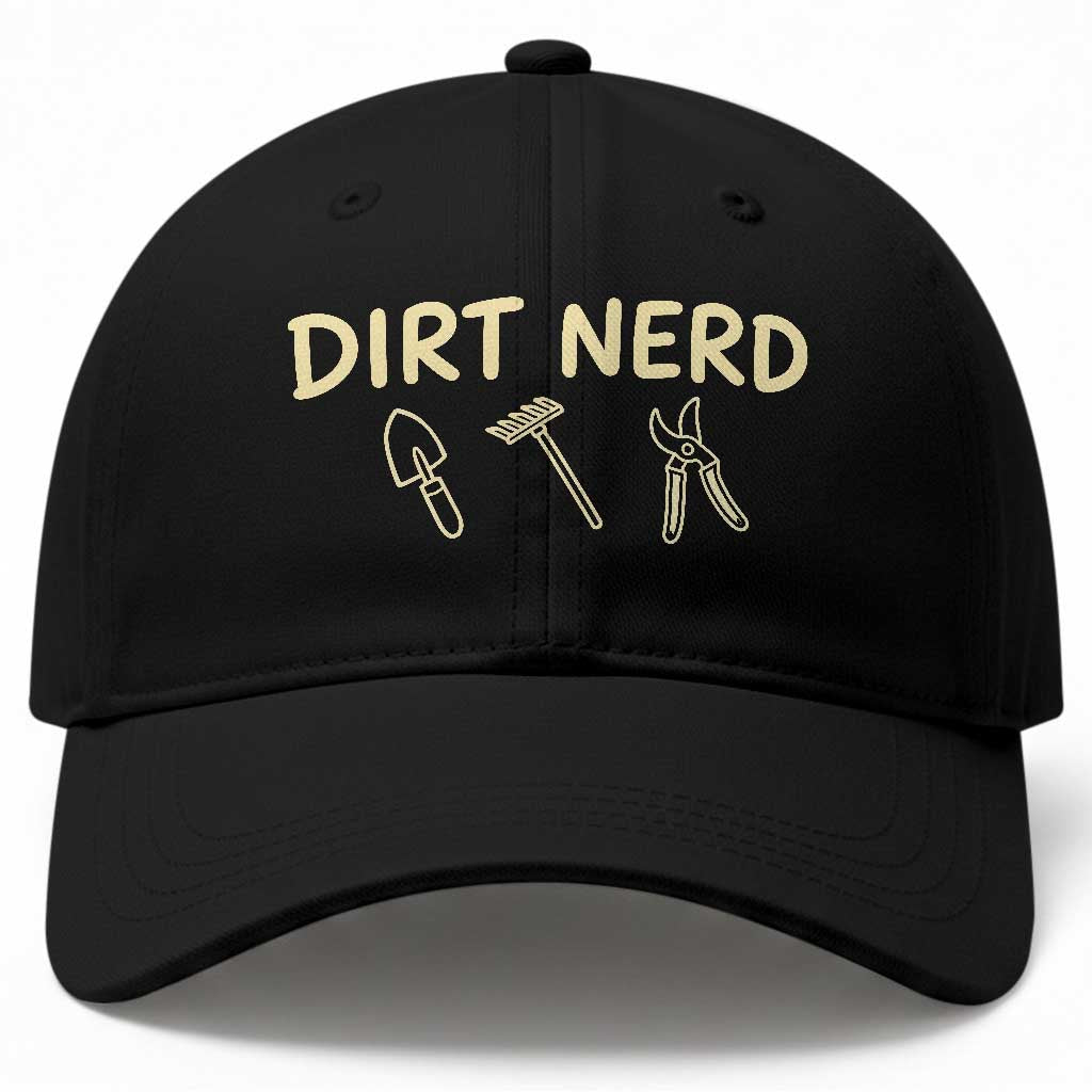 Dirt Nerd Baseball Cap Funny Gardening Lover Gardener