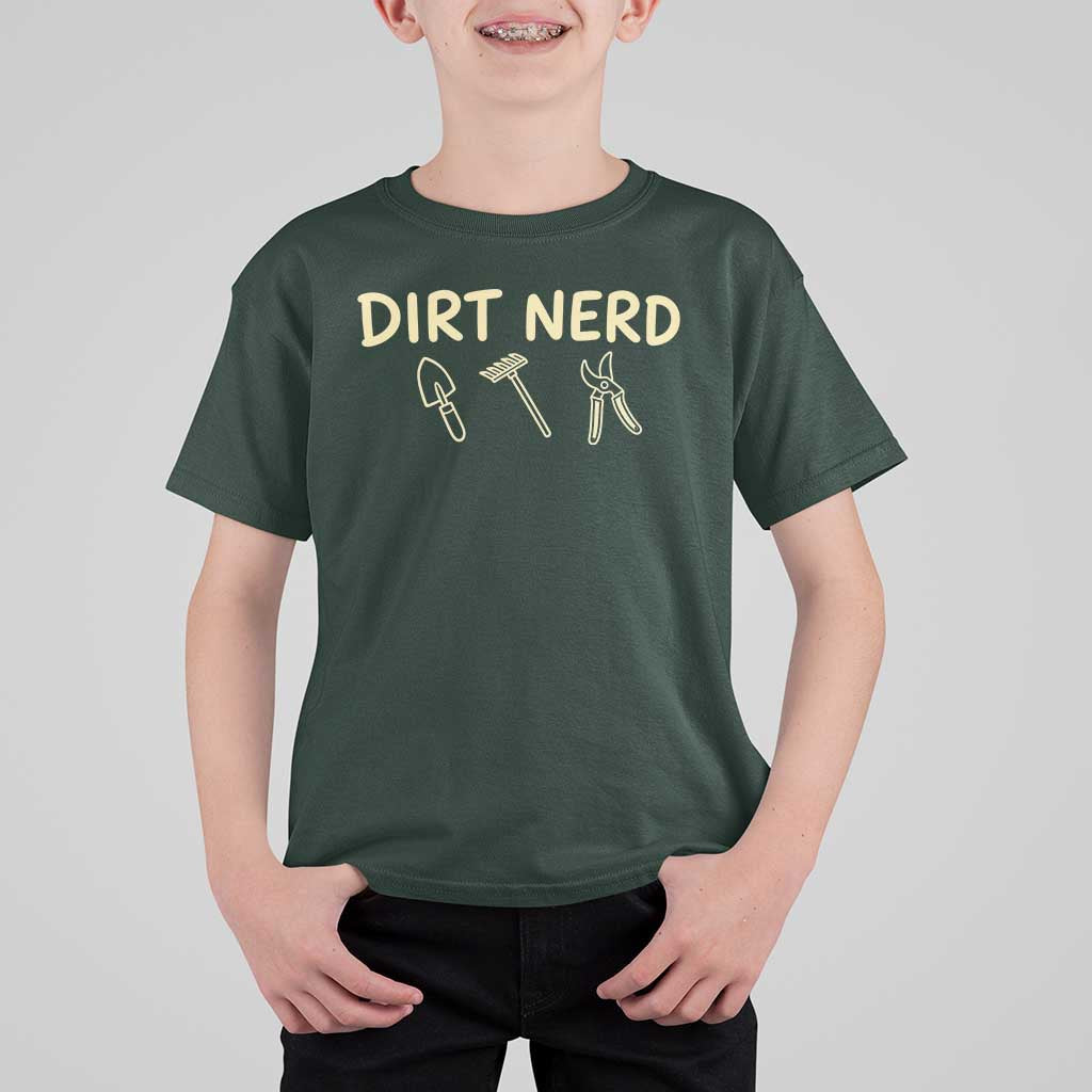 Dirt Nerd T Shirt For Kid Funny Gardening Lover Gardener