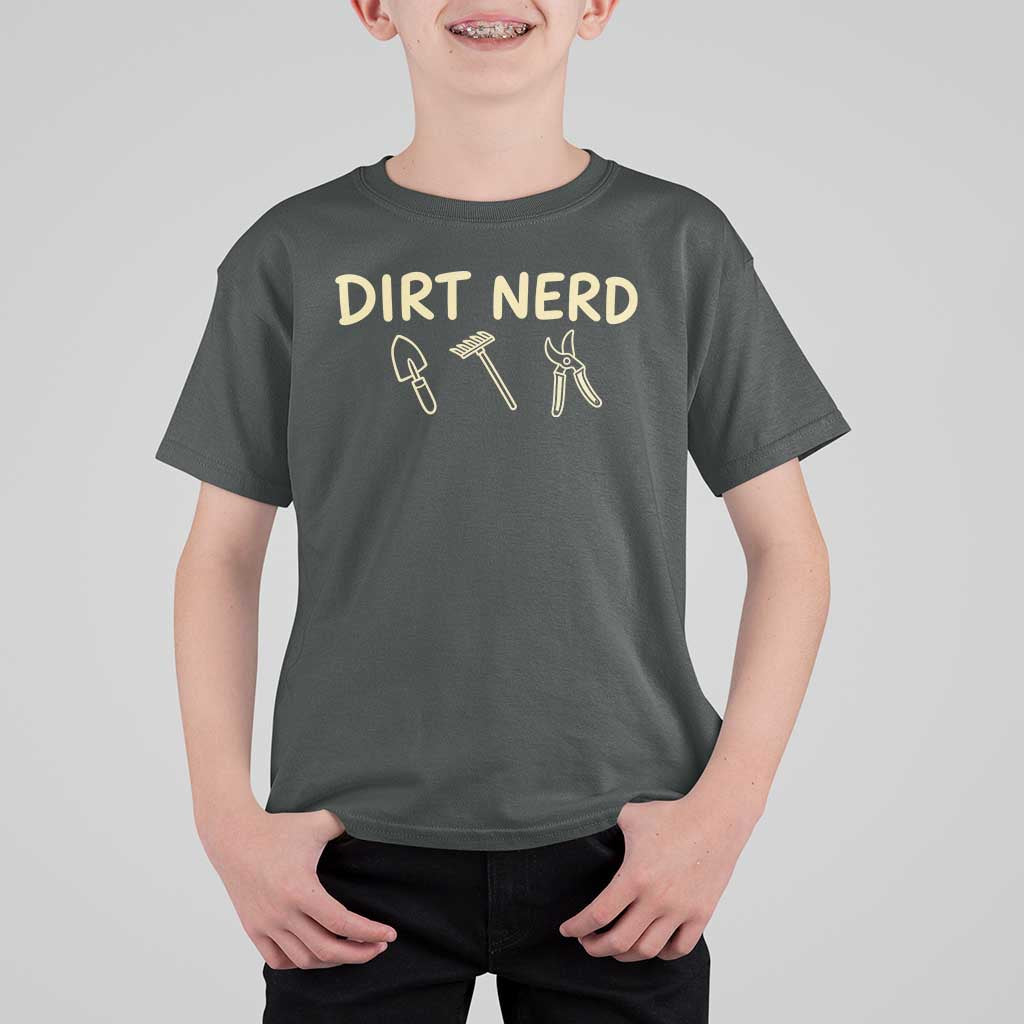 Dirt Nerd T Shirt For Kid Funny Gardening Lover Gardener