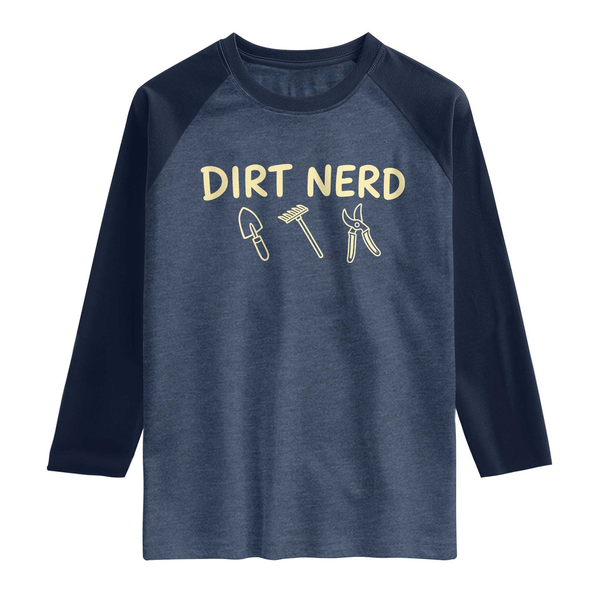 Dirt Nerd Raglan Shirt Funny Gardening Lover Gardener