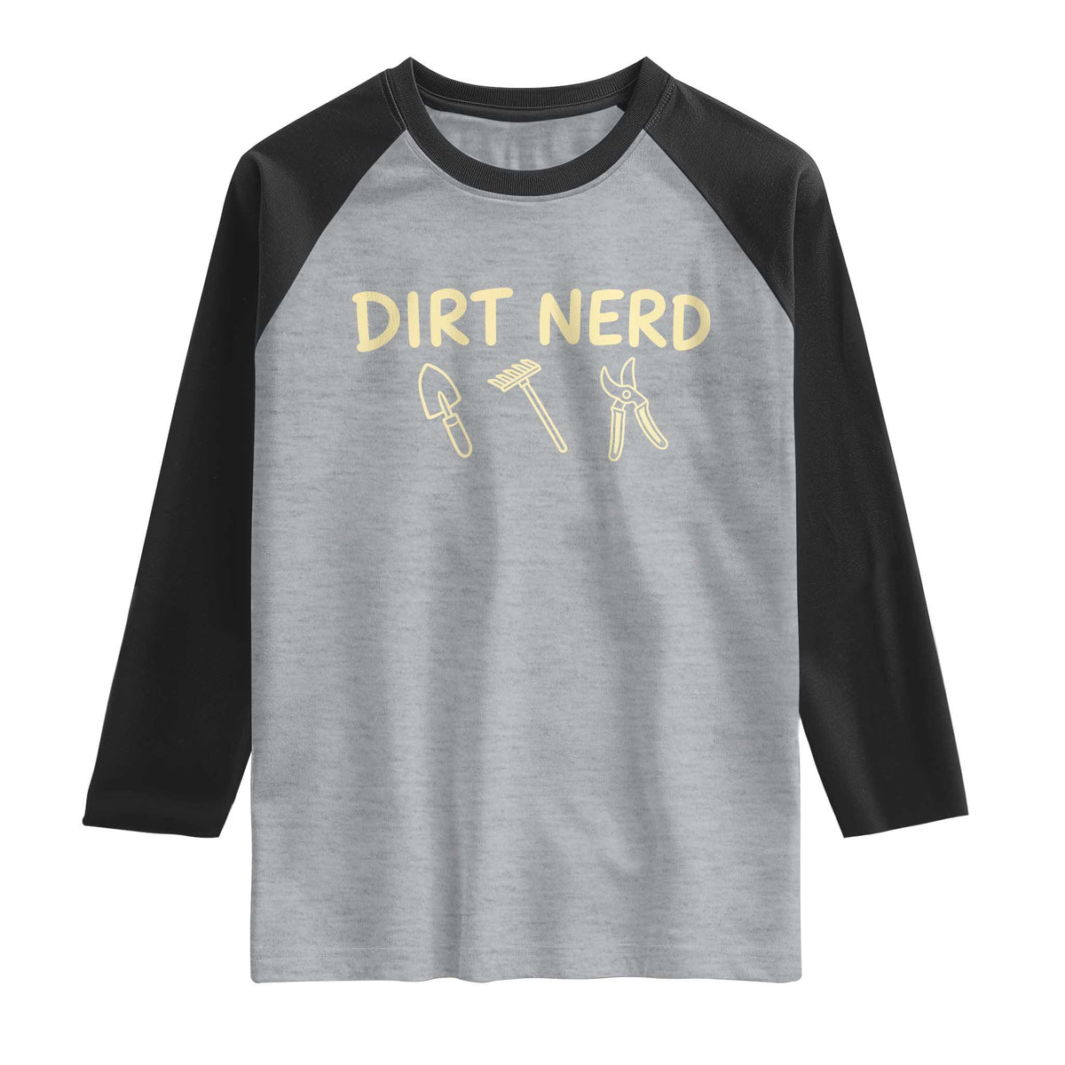 Dirt Nerd Raglan Shirt Funny Gardening Lover Gardener