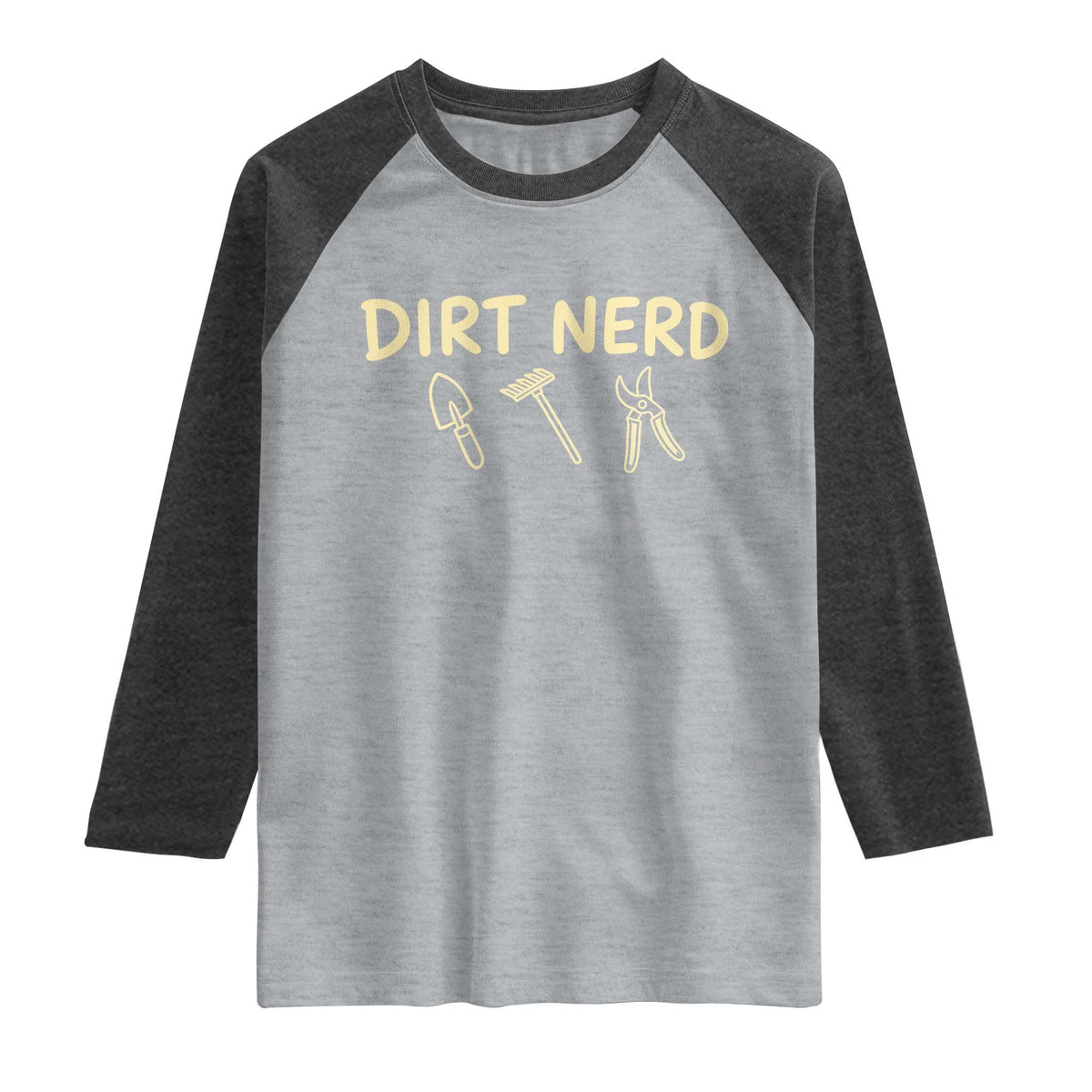 Dirt Nerd Raglan Shirt Funny Gardening Lover Gardener