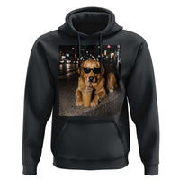 Funny Golden Retriever Iced Coffee Hoodie Grunge Silly Meme Graphic Funny Dog Lover