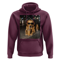 Funny Golden Retriever Iced Coffee Hoodie Grunge Silly Meme Graphic Funny Dog Lover